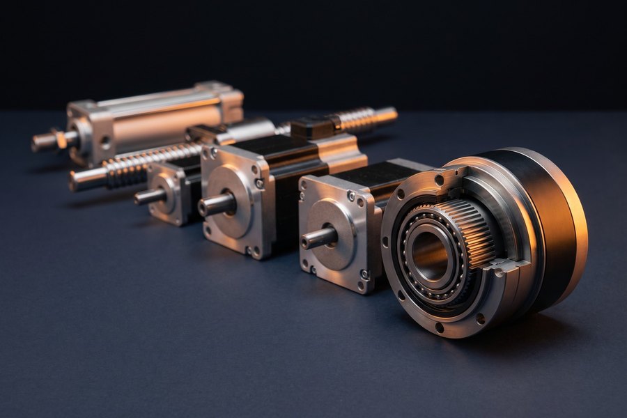 Actuators and motion components on display