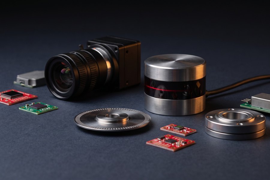 Sensors and perception components on display